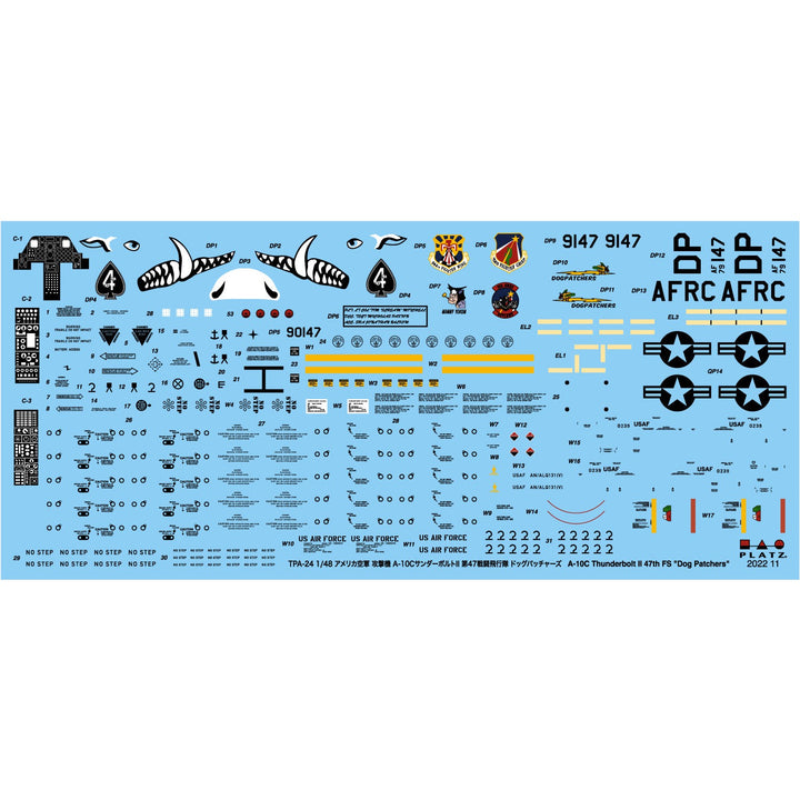 U.S. Air Force Attack Aircraft A-10C Thunderbolt II 47th Fighter Squadron Dog Patchers_1