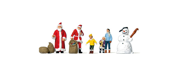 N 2 Santas, Children, Snowman_1