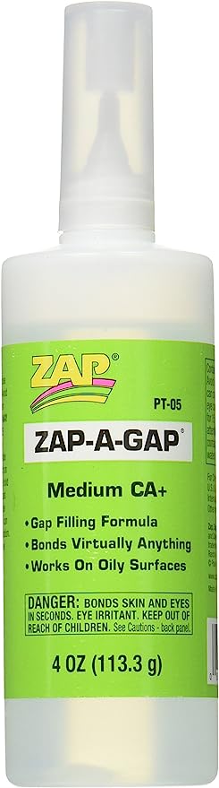 ZAP PT05 4 OZ. GREEN CA+ 1 BOTTLE BOX QTY 6