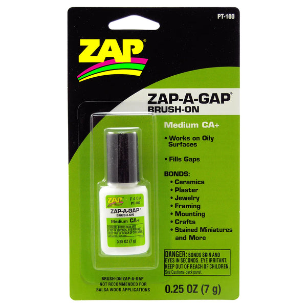 ZAP PT100 1/4 OZ. GREEN BRUSHON CARDED