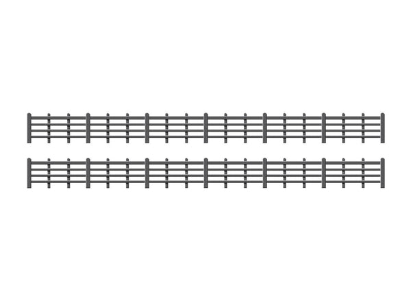 Ratio OO Lineside Fencing Black (4 Bar)