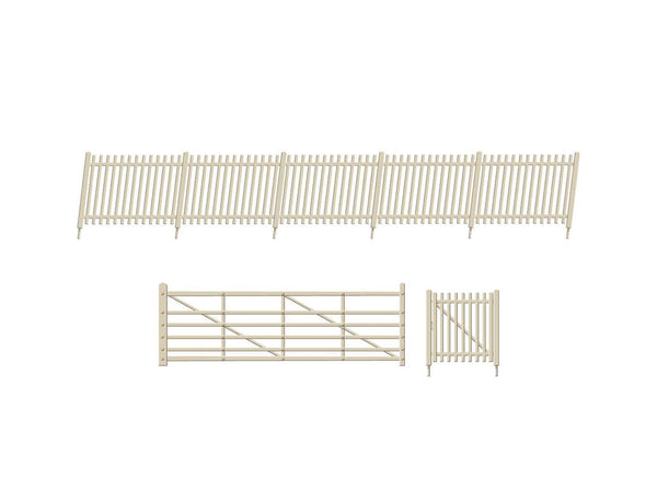 Ratio OO Sr Concrete Pale Fencing (Inc. Gates & Ramps)