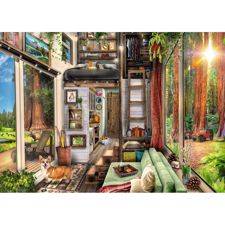 1000pc Redwood Forest Tiny House Puzzle