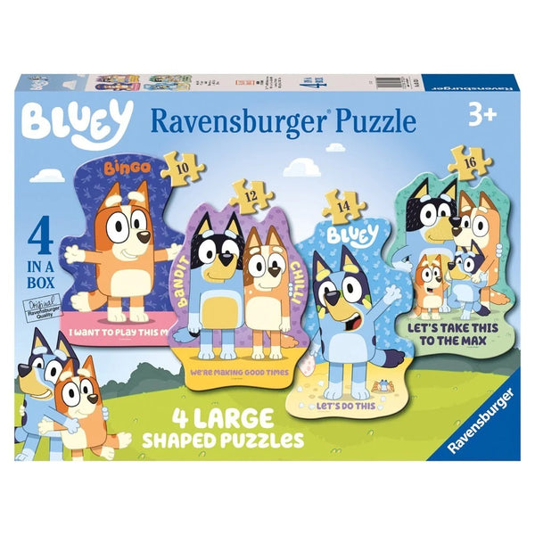 10 12 14 16pc Bluey Lets Do This Shape Puzzle