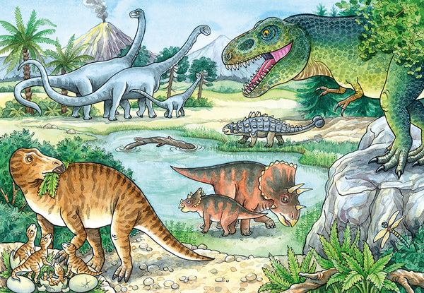 2x24pc Dinosaurs of land and sea