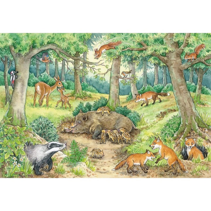 2x12pc Animals in the Forest & Meadow Jigsaw Puzzle