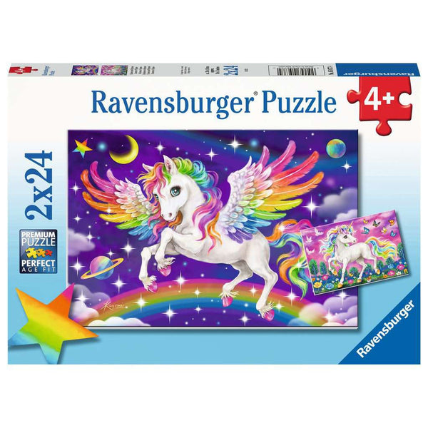 2x24pc Unicorn and Pegasus Jigsaw Puzzle