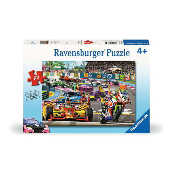 60pc Racetrack Rally Jigsaw Puzzle