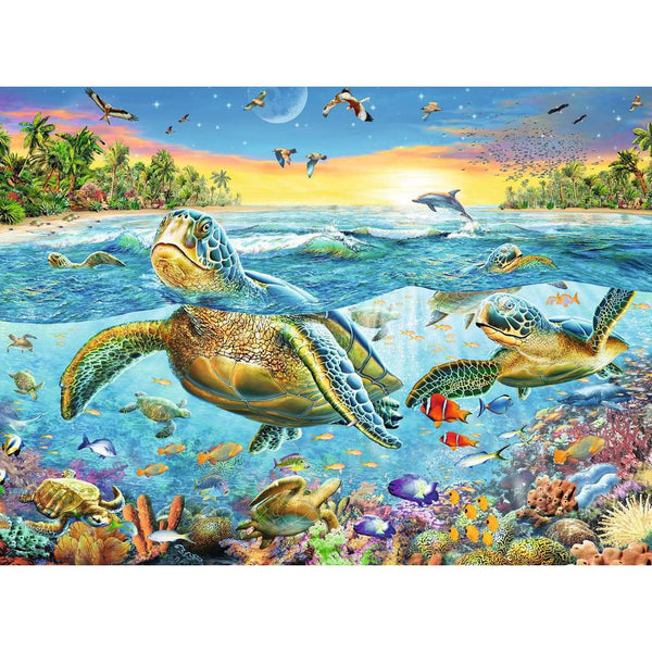 100pc Swim With Sea Turtles Puzzle