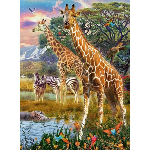 150pc Giraffes in Africa Puzzle