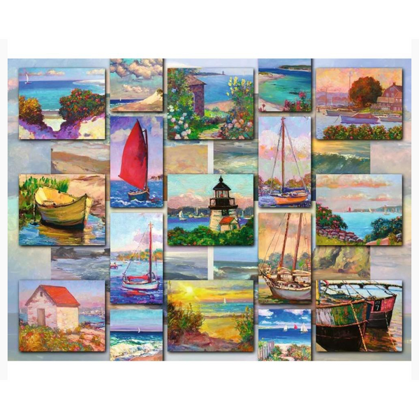 1500pc Coastal Collage Puzzle