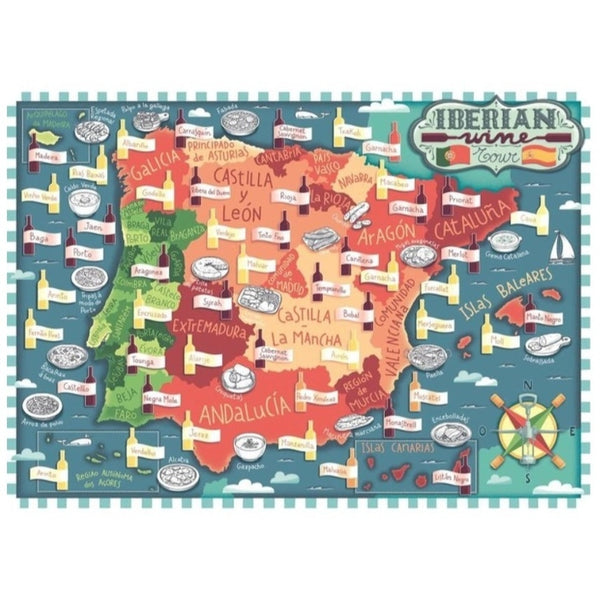 1000pc Map of Iberia - Wines Puzzle Success