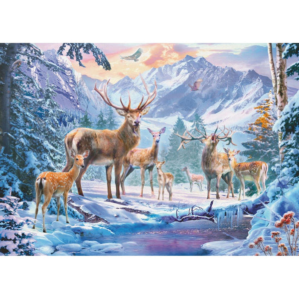 1000pc Deer and Stags in Winter Puzzle