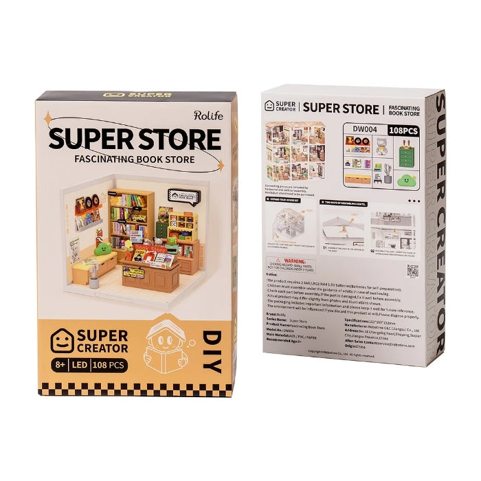 DIY Plastic Superstore Fascinating Book Store