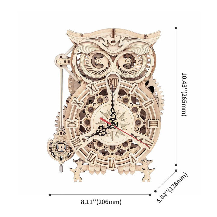 Mechanical Models Owl Clock Puzzle