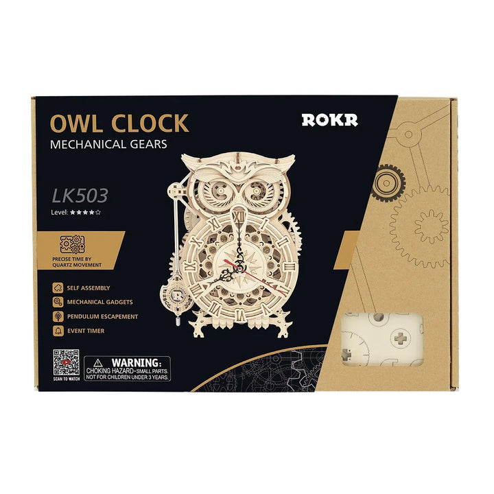 Mechanical Models Owl Clock Puzzle