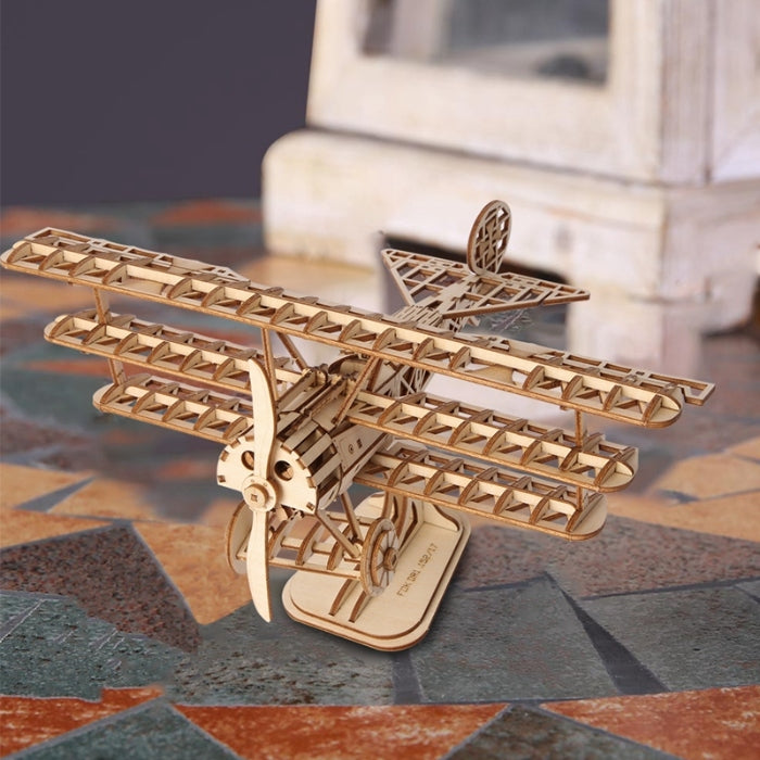 Classical 3D Wooden Airplane