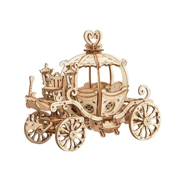 Classical 3D Wooden Pumpkin Cart