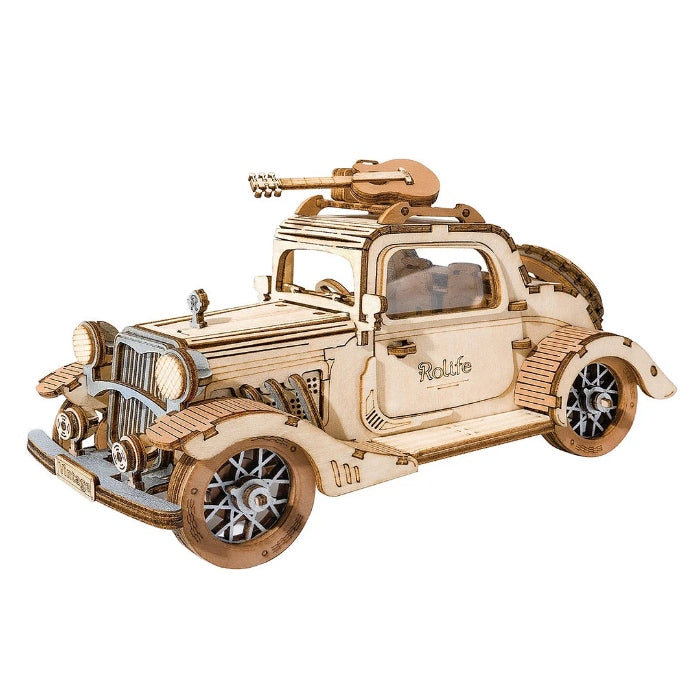 Classical 3D Wooden Vintage Car