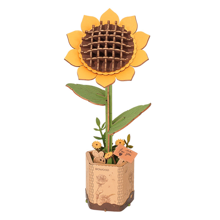 Wood Bloom Sunflower Puzzle