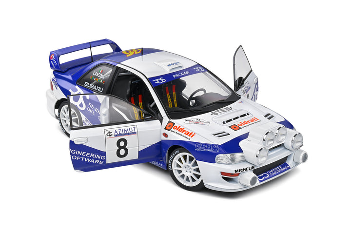 1/18 Subaru Impreza S5 WRC99 White Rally Azimut Di Monza 2000_8