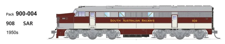 HO 900 Class 900304 908 SAR 1950S DC