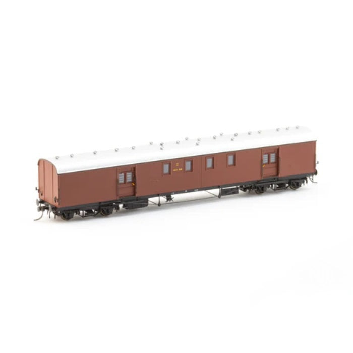 HO KP001 KP 651 Plain bearing bogies Indian Red Silver Roof