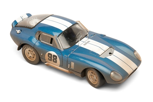 1/18 #98 Dirty Version Shelby Cobra Daytona Coupe Blue/White