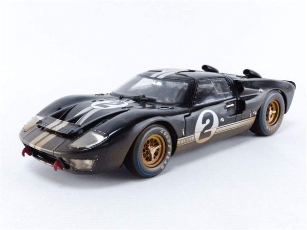 1/18 #2 Dirty 1966 GT40 MK11 Black/Silver