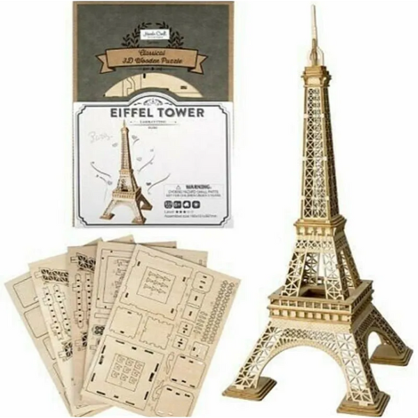 Classical 3D Wooden Eiffel Tower