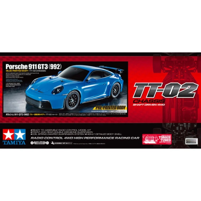 1/10 RC Porsche 911 GT3 (992) TT-02 Chassis Success