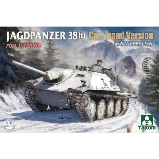 image1_1/35 Jagdpanzer 38(T) Command Version with Winterketten Plastic Model Kit