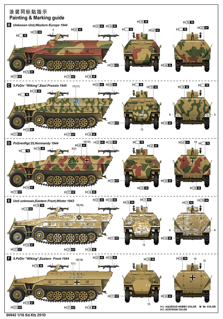 1/16 Sd.Kfz 251D Plastic Model Kit_5