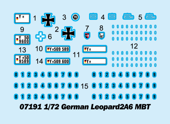 1/72 German Leopard2A6 MBT Plastic Model Kit_3