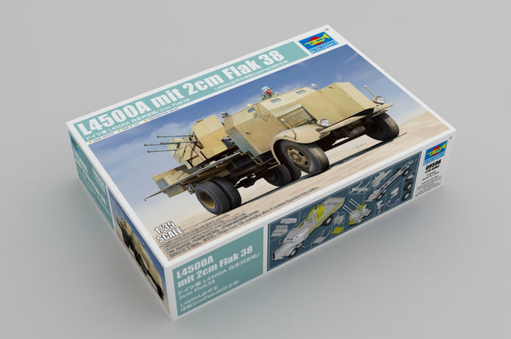 1/35 L4500A MIT 2cm Flak 38 Plastic Model Kit_2