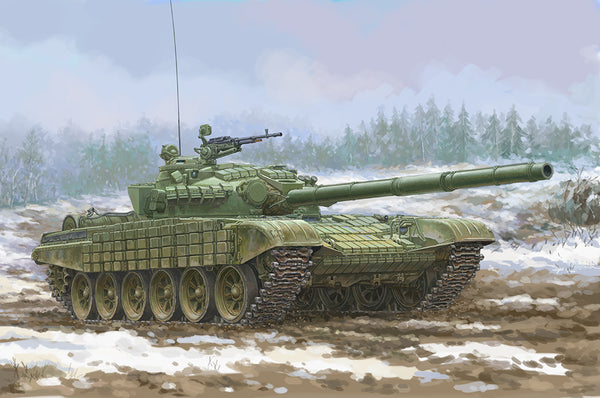 1/35 Soviet T-72 Ural with Kontakt-1 Reactive Armor Plastic Model Kit_1