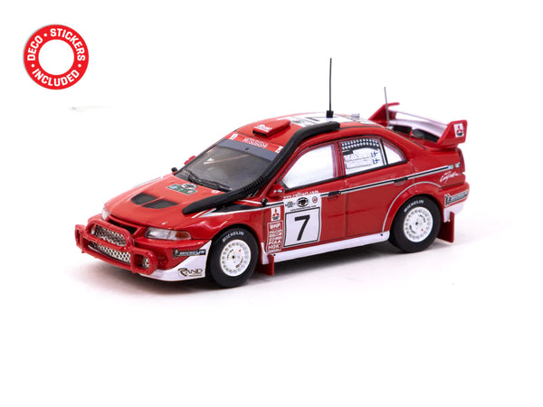 1/64 Mitsubishi Lancer Evolution 6.5 Safari Rally 2001 Winner Tommi Makinen / Risto Mannisenmaki