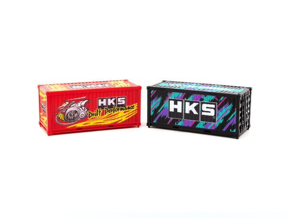 1/64 Set of 2 Containers HKS Official Collaboration and Licensed by HKS