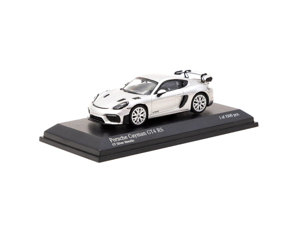 1/64 GT Silver Metallic Porsche Cayman GT4 RS_1