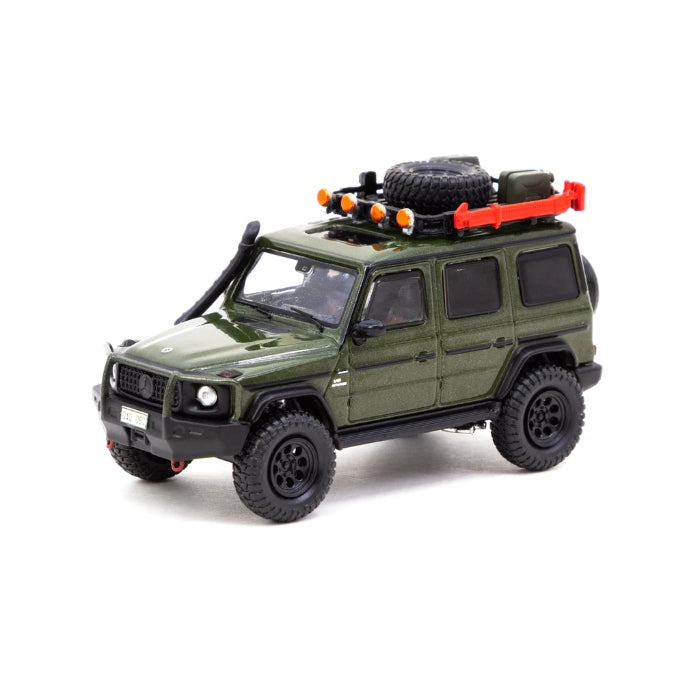 1/64 Green Mercedes AMG G 63 with Off Road Roof Rack