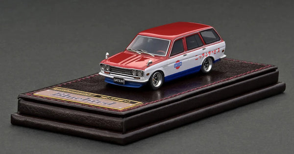 1/64 Red/White/Blue Datsun Bluebird 510 Wagon Resin