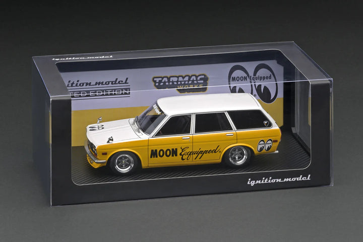 1/18 Resin Datsun Bluebird (510) Wagon Yellow/White Officially Licensed by Nissan_4