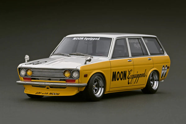 1/18 Resin Datsun Bluebird (510) Wagon Yellow/White Officially Licensed by Nissan_1