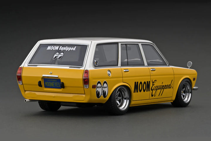 1/18 Resin Datsun Bluebird (510) Wagon Yellow/White Officially Licensed by Nissan_2