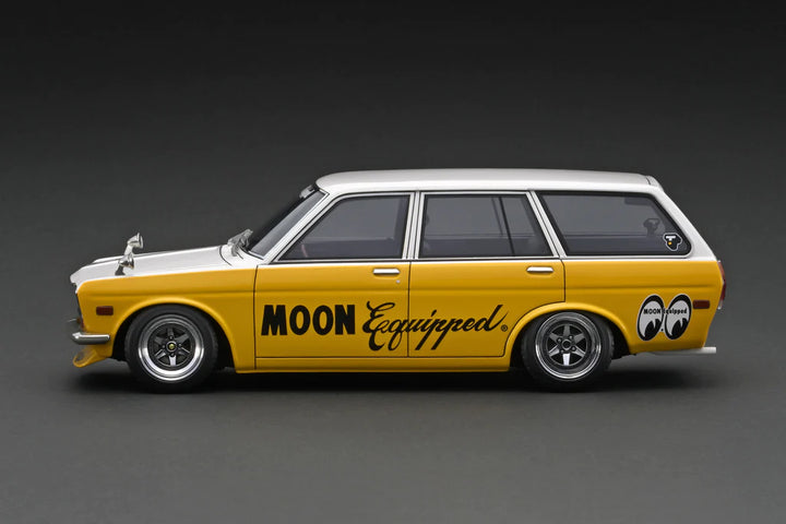 1/18 Resin Datsun Bluebird (510) Wagon Yellow/White Officially Licensed by Nissan_3