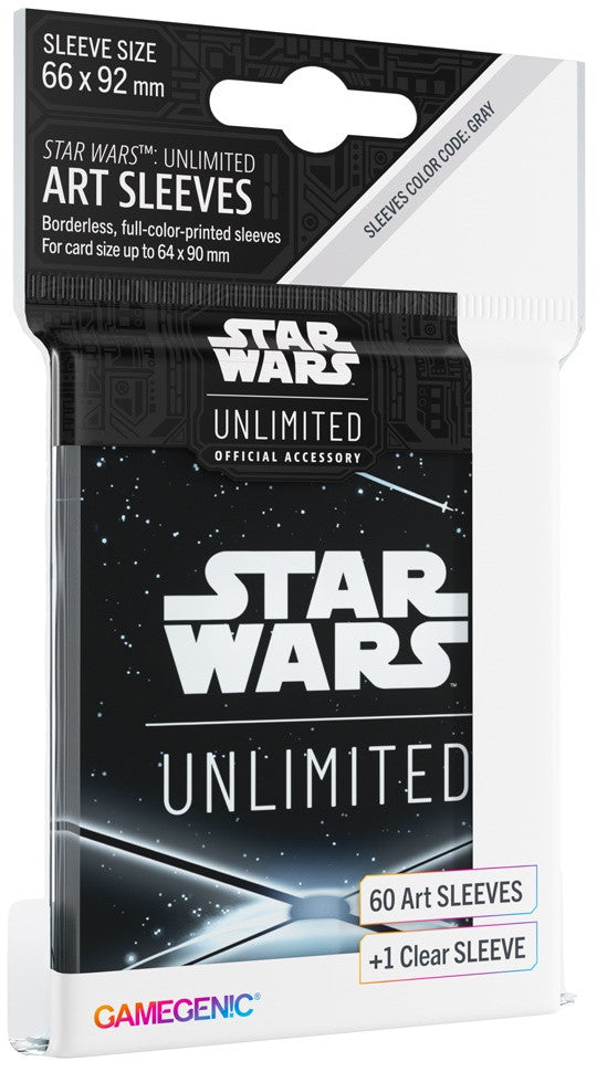 Star Wars Unlimited Art Sleeves - Card Back Black