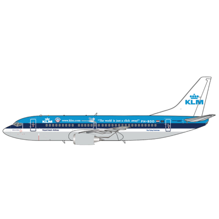 image1_1/400 KLM Royal Dutch Airlines Boeing 737-300 The world is just a click away! Reg: PH-BDD with Antenna