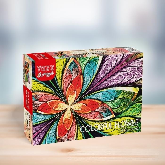 1000pc Colourful Flower Jigsaw Puzzle