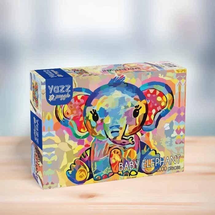 1000pc Baby Elephant Jigsaw Puzzle