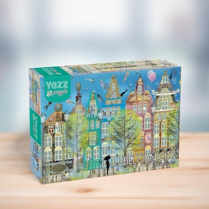 1000pc Belgian City Jigsaw Puzzle